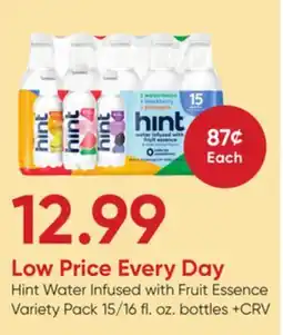 Stater Bros Hint Water Infused with Fruit Essence Variety Pack offer