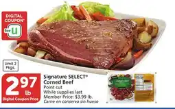 Vons Signature SELECT Corned Beef Point cut offer