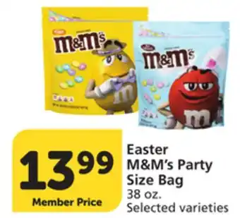 Vons Easter M & M' s Party Size Bag offer