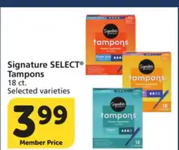 Vons Signature SELECT Tampons offer