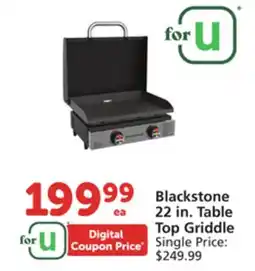 Vons Blackstone 22 in. Table Top Griddle offer