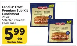 Vons Land O'Frost Premium Sub Kit Lunchmeat offer