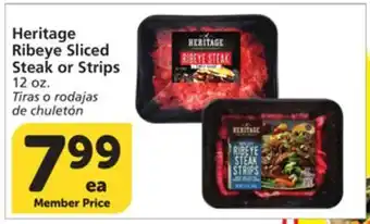 Vons Heritage Ribeye Sliced Steak or Strips offer