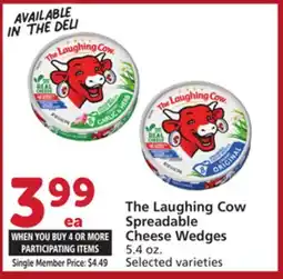 Vons The Laughing Cow Spreadable Cheese Wedges offer