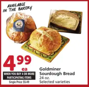 Vons Goldminer Sourdough Bread offer