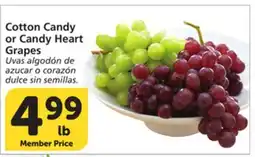 Vons Cotton Candy or Candy Heart Grapes offer