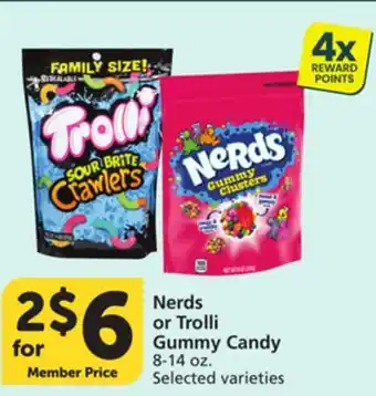 Vons Nerds or Trolli Gummy Candy offer