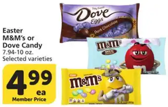 Vons Easter M&M's or Dove Candy offer