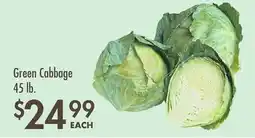 Smart & Final Green Cabbage offer