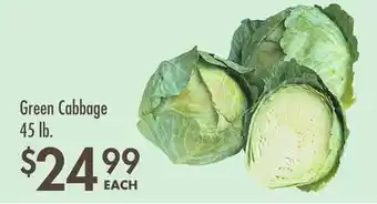 Smart & Final Green Cabbage offer