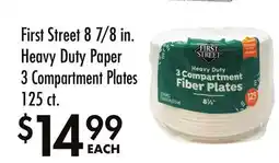 Smart & Final First Street 8 7/8 in. Heavy Duty Paper 3 Compartment Plates 125 ct offer