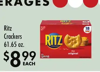 Smart & Final Ritz Crackers 61.65 oz offer