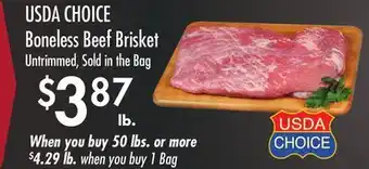 Smart & Final USDA CHOICE Boneless Beef Brisket offer