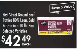 Smart & Final First Street Ground Beef Patties offer