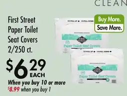 Smart & Final First Street Paper Toilet Seat Covers offer