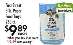 Smart & Final First Street 3 lb. Paper Food Trays offer