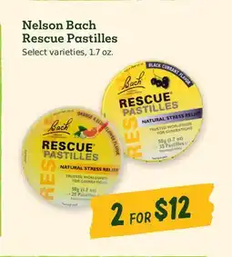 Sprouts Farmers Market Nelson Bach Rescue Pastilles offer