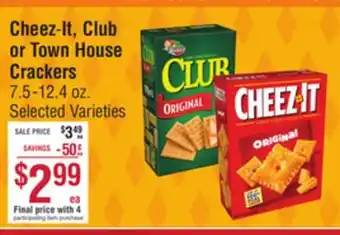 Smart & Final Cheez-It, Club or Town House Crackers offer