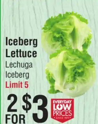 Smart & Final Iceberg Lettuce offer