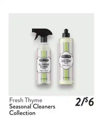 Fresh Thyme Fresh Thyme Seasonal Cleaners Collection offer