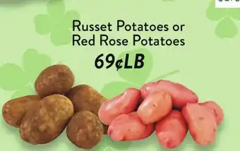 Fresh Thyme Russet Potatoes or Red Rose Potatoes offer