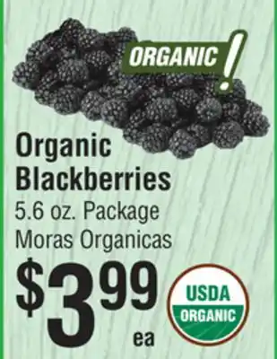 Smart & Final Organic Blackberries offer