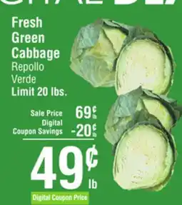 Smart & Final Fresh Green Cabbage offer