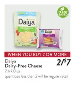 Fresh Thyme Daiya Dairy-Free Cheese offer