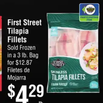 Smart & Final First Street Tilapia Fillets offer