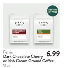 Fresh Thyme Ferris Dark Chocolate Cherry or Irish Cream Ground Coffee offer