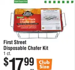 Smart & Final First Street Disposable Chafer Kit offer