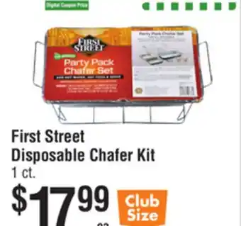 Smart & Final First Street Disposable Chafer Kit offer