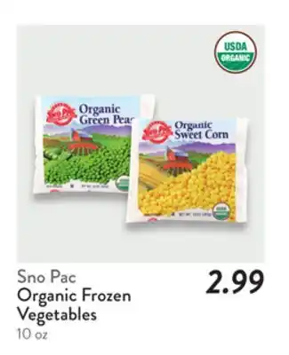 Fresh Thyme Sno Pac Organic Frozen Vegetables offer