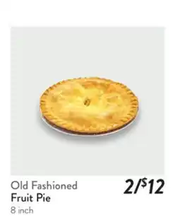 Fresh Thyme Old Fashioned Fruit Pie offer