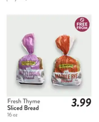 Fresh Thyme Fresh Thyme Sliced Bread offer