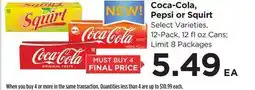 Food 4 Less Coca-Cola, Pepsi or Squirt offer