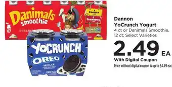 Food 4 Less Dannon YoCrunch Yogurt offer