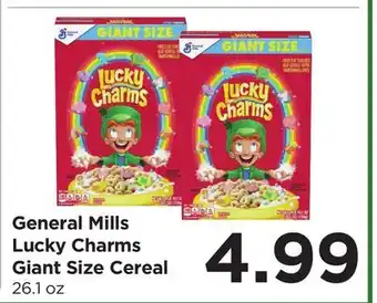 Food 4 Less General Mills Lucky Charms Giant Size Cereal offer