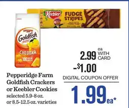 Mariano's Pepperidge Farm Goldfish Crackers or Keebler Cookies offer