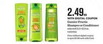 Mariano's Garnier Fructis Shampoo or Conditioner offer