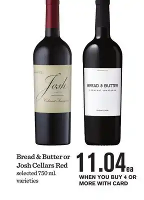 Mariano's Bread & Butter or Josh Cellars Red offer