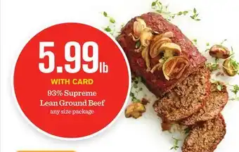 Mariano's 93% Supreme Lean Ground Beef offer