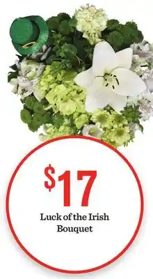 Mariano's Luck of the Irish Bouquet offer