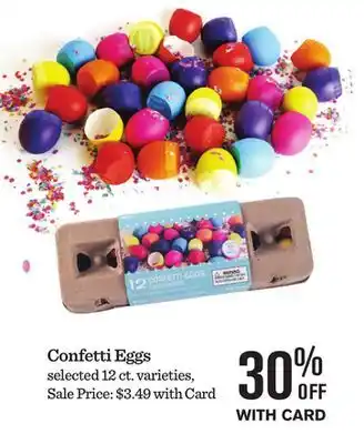 Mariano's Confetti Eggs offer