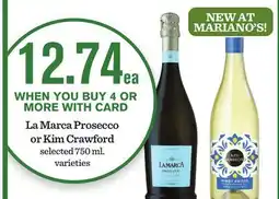 Mariano's La Marca Prosecco or Kim Crawford offer