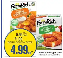 Mariano's Farm Rich Appetizers offer