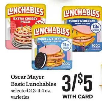 Mariano's Oscar Mayer Basic Lunchables offer