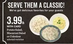 Mariano's Potato Salad, Macaroni Salad or Coleslaw offer