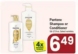 Jewel-Osco Pantene Shampoo or Conditioner offer