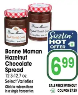 Jewel-Osco Bonne Maman Hazelnut Chocolate Spread offer